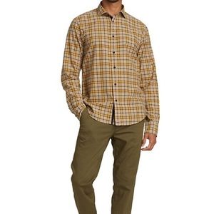 rag & bone Rove Plaid Flannel Sport Shirt Yellow Men’s Size Small